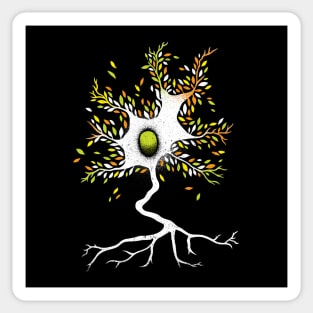 Neuron Three Biomimicry Neuro Science Nature by Tobe Fonseca Sticker